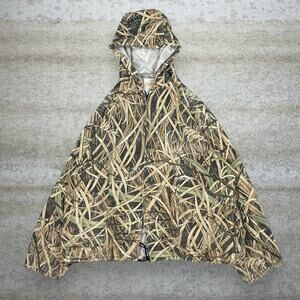 Vintage 90s Shadowgrass Hunting Camo Hoodie Mens 2XL Full Zip Made USA